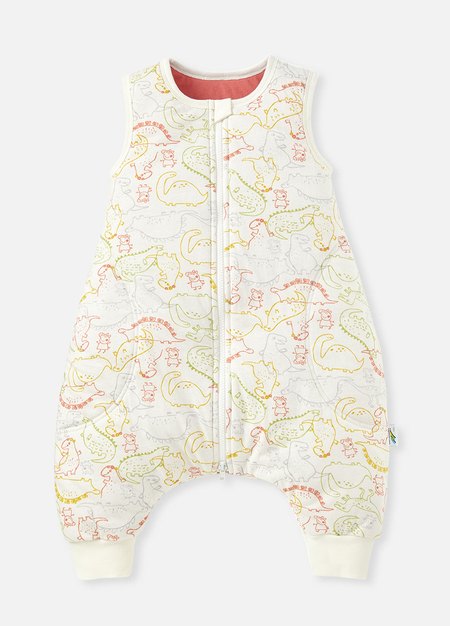 抗菌防踢被(秋冬款0-24M)拉鍊款-恐龍佩佩豬