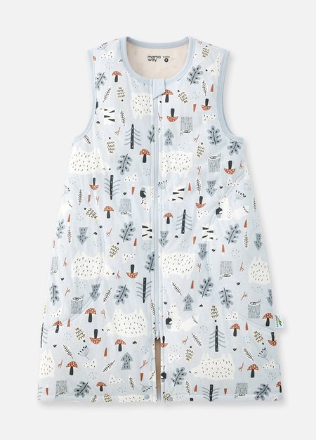 抗菌防踢被(薄款3Y)拉鍊款-森林家族