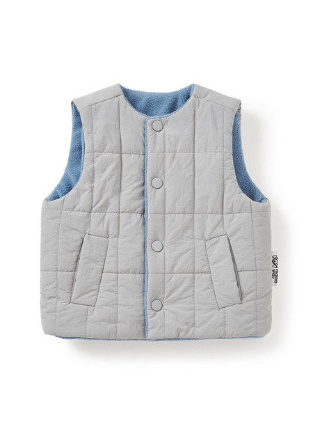 BABY壓紋雙面穿鋪棉背心
