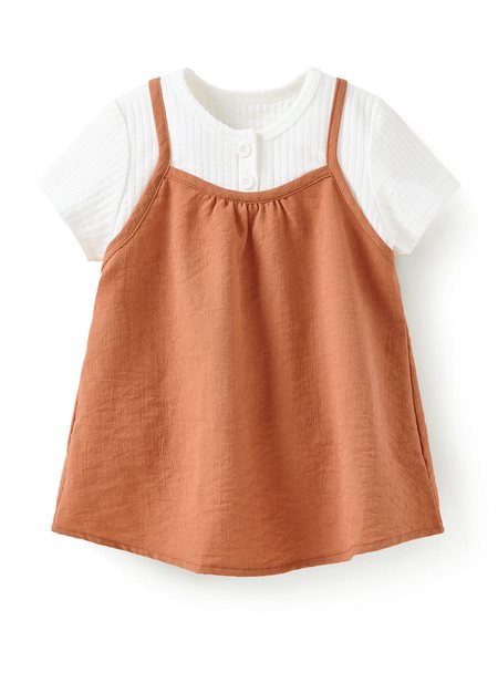 BABY假兩件細肩帶洋裝