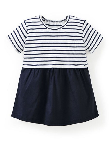 BABY  假兩件剪接洋裝