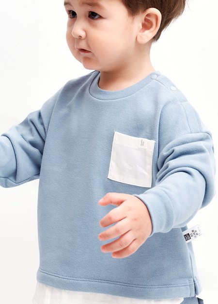 BABY假兩件寬鬆上衣