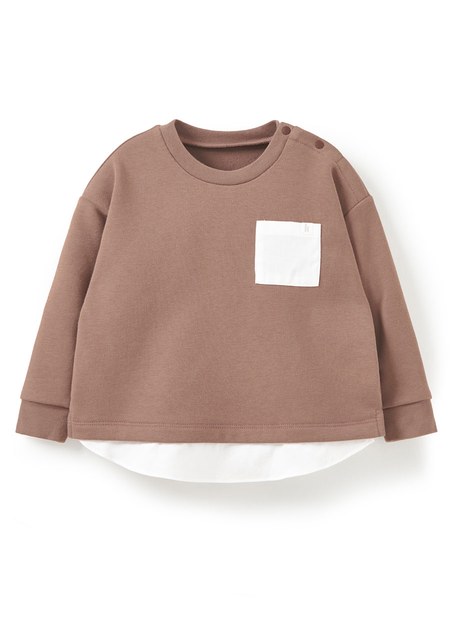 BABY假兩件寬鬆上衣