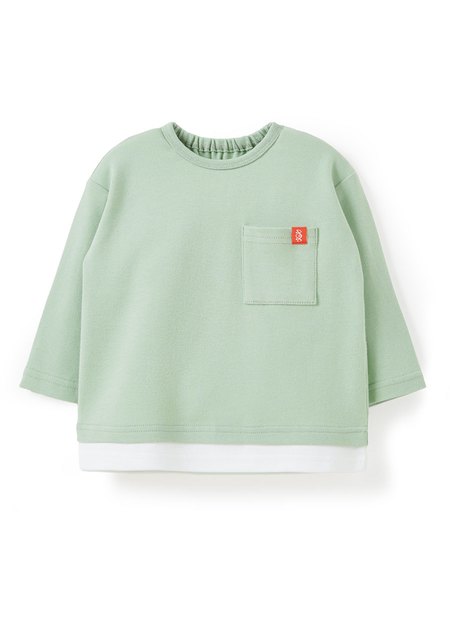 BABY假兩件長袖T恤