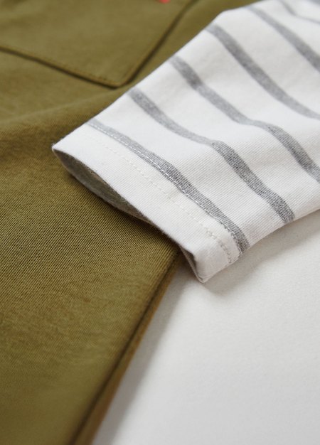 BABY假兩件長袖T恤