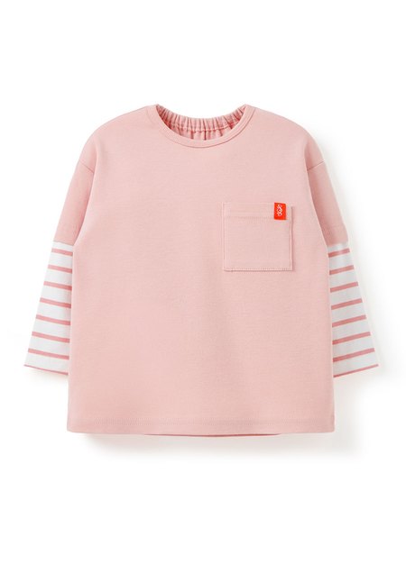 BABY假兩件長袖T恤