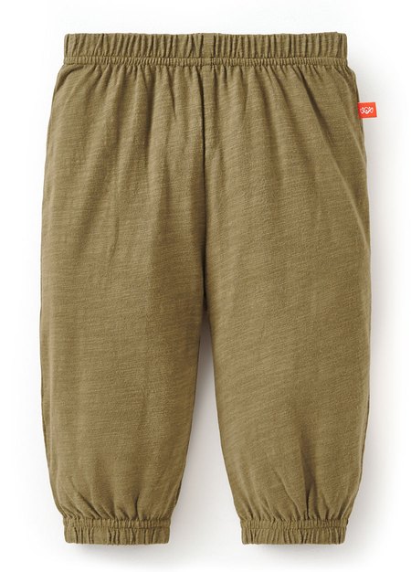 BABY竹節棉束口褲