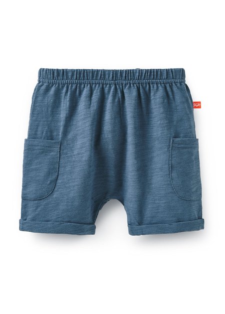 BABY竹節棉反摺五分褲