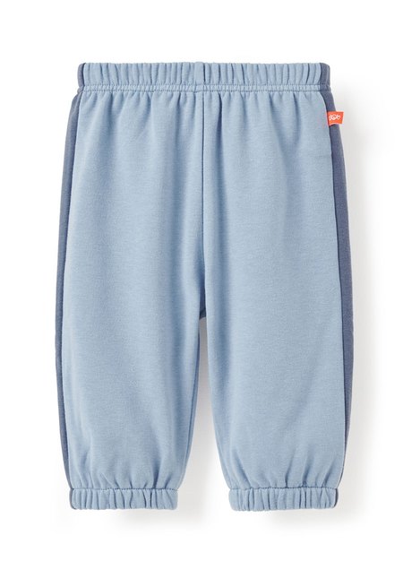 BABY撞色剪接束口褲