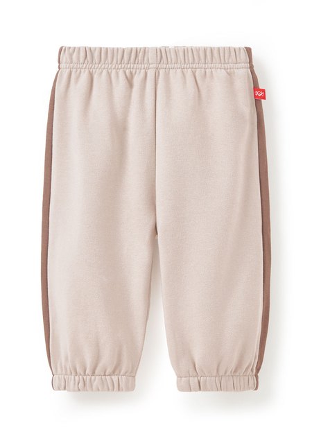 BABY撞色剪接束口褲