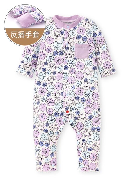 新生兒迪士尼瑪麗貓長袖連身衣