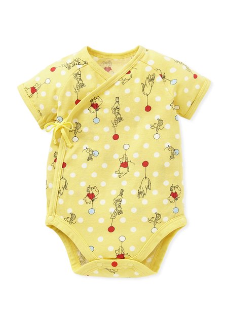 BABY Q彈棉質包屁衣(2入)-氣球維尼
