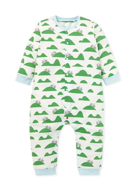 BABY長袖連身衣-腳踏車