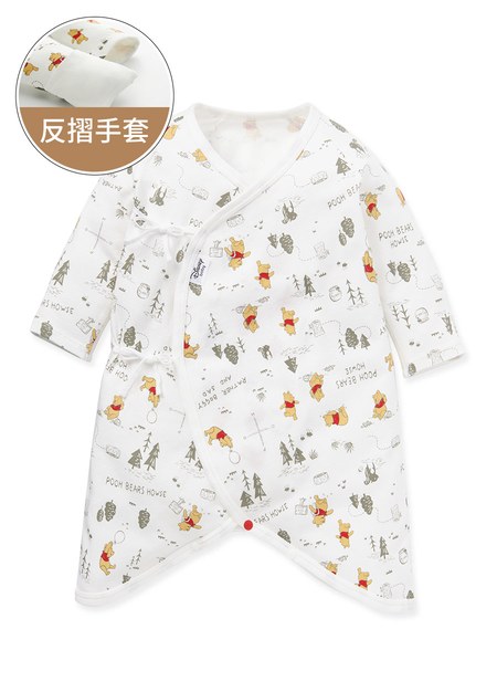 新生兒棉質蝴蝶衣(厚款)-森林維尼