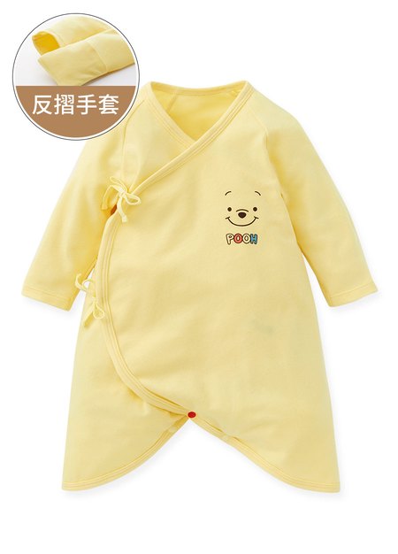 新生兒迪士尼Q彈棉質蝴蝶衣-維尼