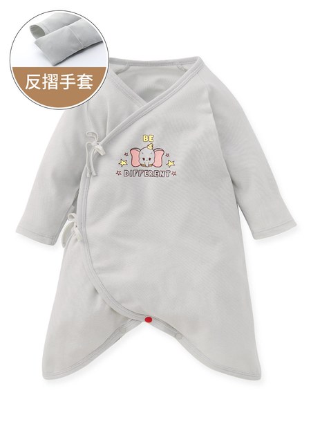 新生兒迪士尼Q彈棉質蝴蝶衣-小飛象
