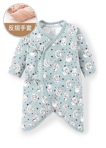 新生兒迪士尼Q彈棉質蝴蝶衣-點點貓狗