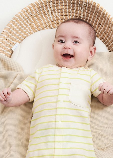 新生兒Q彈短袖連身包屁衣