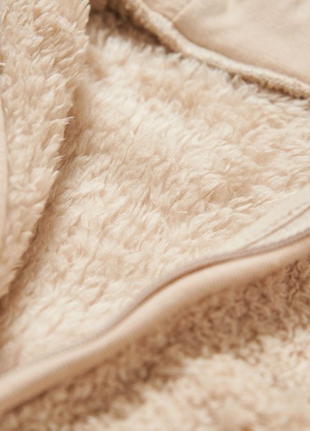 新生兒造型絨毛拉鍊長袖連身衣