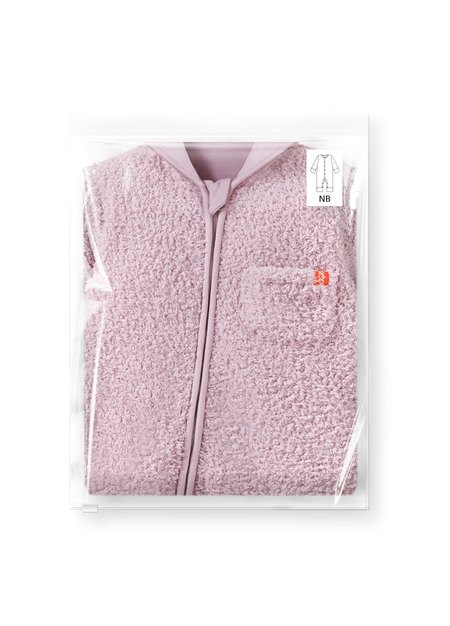 新生兒造型絨毛拉鍊長袖連身衣