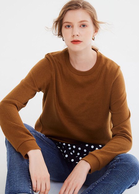 仿針織雙層孕哺上衣