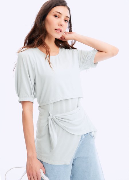 造型下擺孕哺上衣