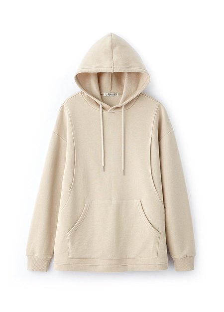 連帽刷毛寬鬆孕哺上衣