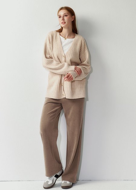 V領開襟孕哺針織衫(兩穿)