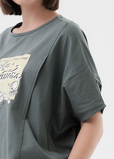 迪士尼愛麗絲夢遊仙境寬鬆孕哺上衣