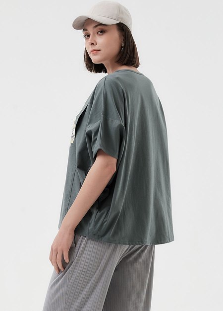 迪士尼愛麗絲夢遊仙境寬鬆孕哺上衣