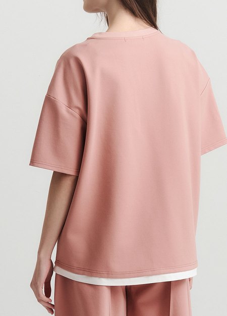 涼感休閒寬版孕哺上衣