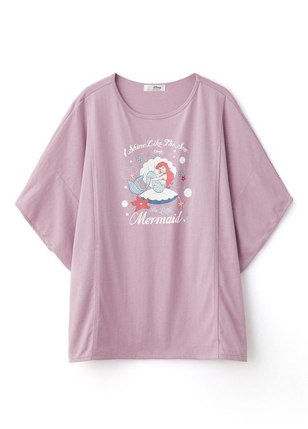 迪士尼小美人魚寬鬆孕哺罩衫
