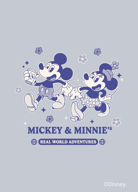 迪士尼米奇&米妮寬鬆孕哺上衣