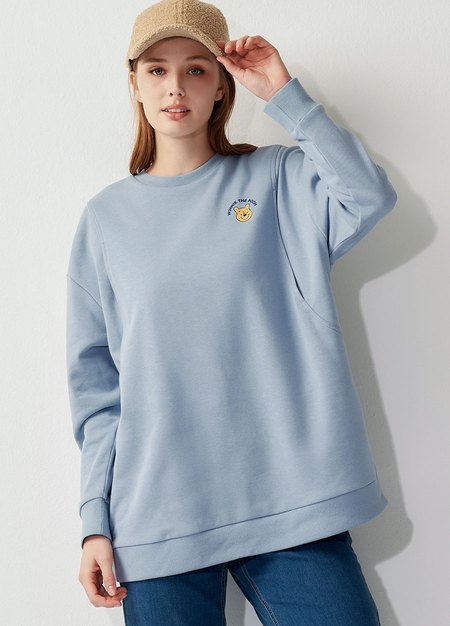 迪士尼小熊維尼長版孕哺上衣