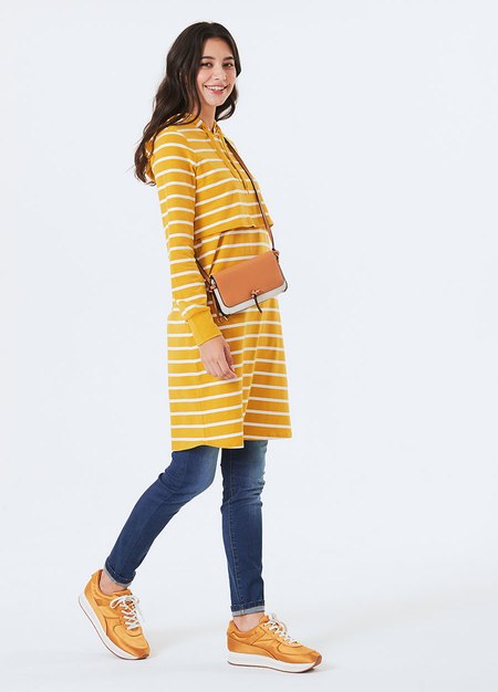 連身帽T孕哺洋裝