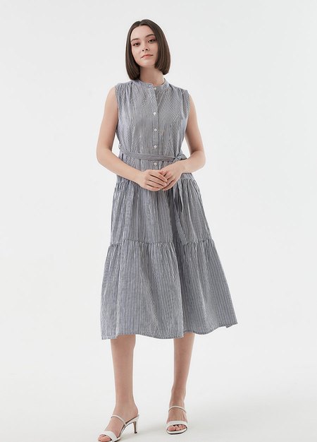 無袖棉質綁帶孕哺洋裝(兩穿)