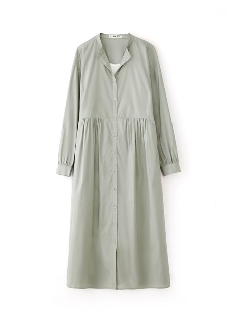 純棉素色襯衫孕哺洋裝(兩穿)