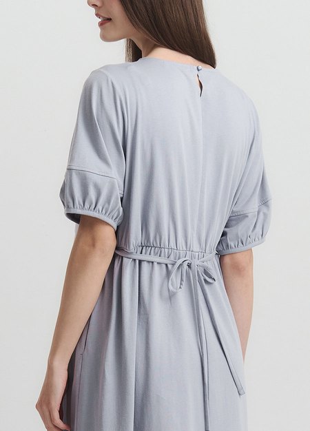 簡約公主袖孕哺洋裝