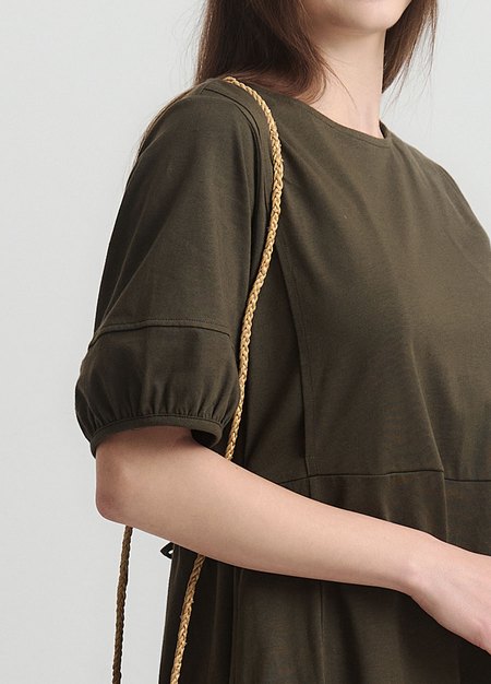 簡約公主袖孕哺洋裝