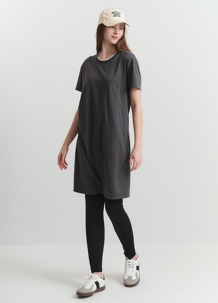 棉質假兩件孕哺洋裝