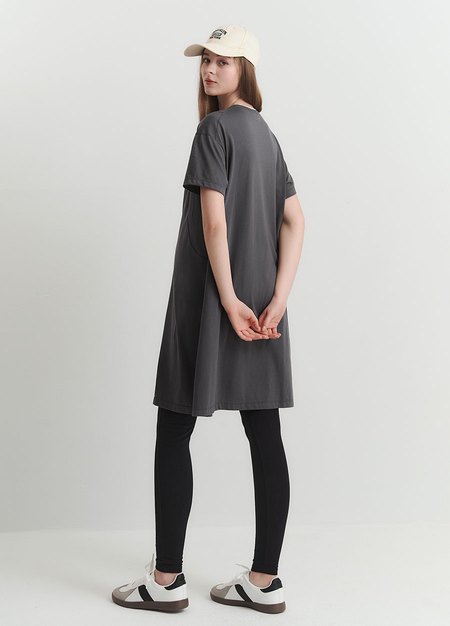 棉質假兩件孕哺洋裝