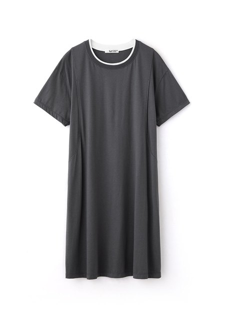 棉質假兩件孕哺洋裝