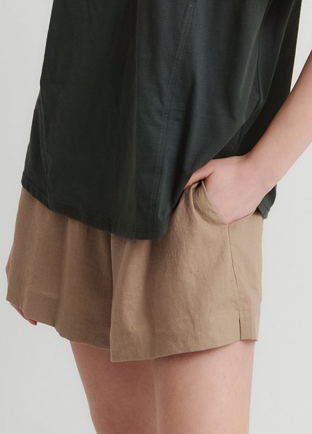 涼感麻料孕婦短褲