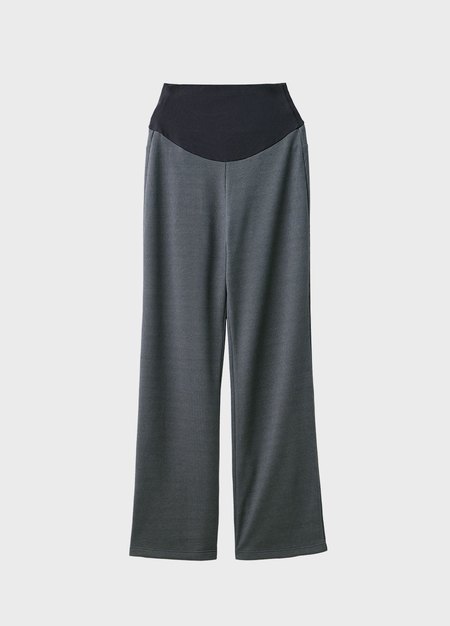 針織直筒孕婦寬褲