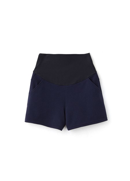 華夫格休閒孕婦短褲