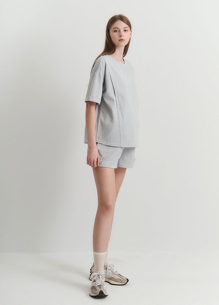 華夫格休閒孕婦短褲