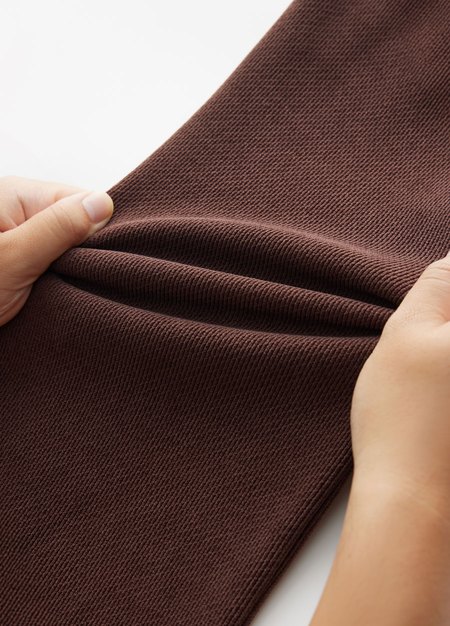 薄燈芯絨直筒孕婦寬褲