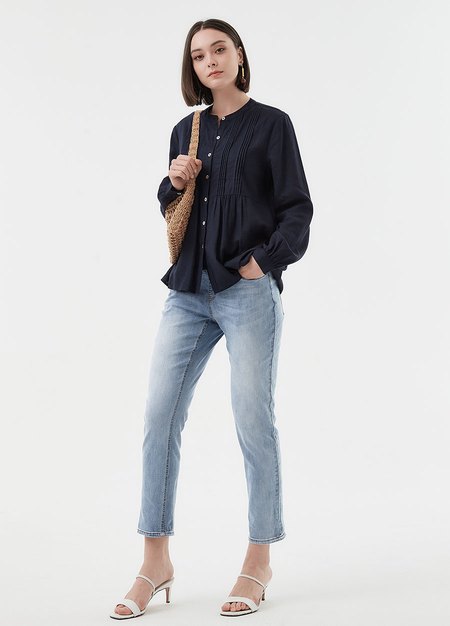 Boyfriend修身牛仔孕婦褲