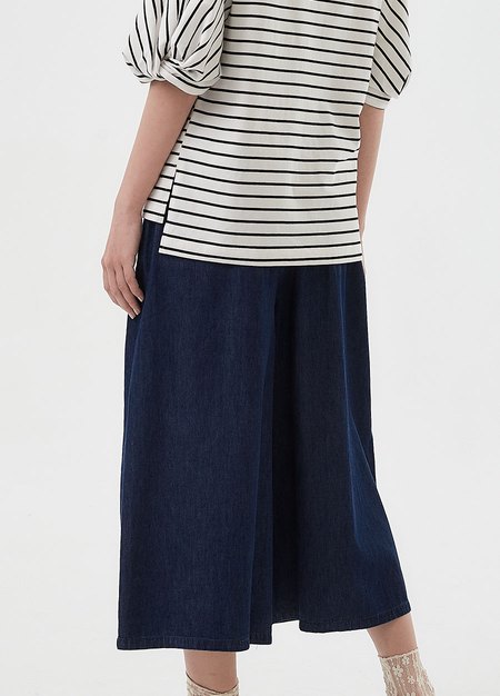 涼爽牛仔孕婦寬褲