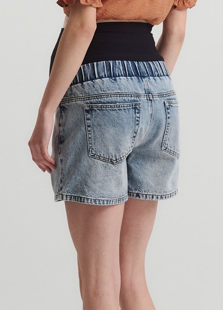 舒適寬鬆牛仔孕婦短褲